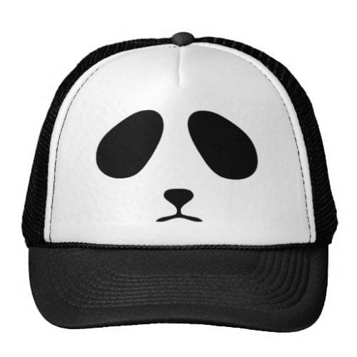 Sad Panda Face Trucker Hat