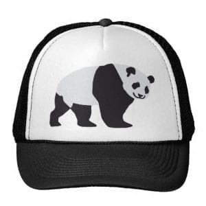 Walking Adult Panda Trucker Hat