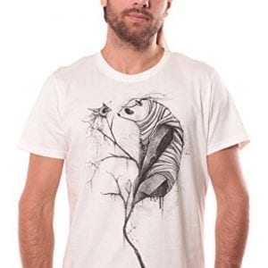 Men-Fashion-Panda-T-shirt-with-Graphic-Design-Urban-Apparel-White-Size-X-Large-0