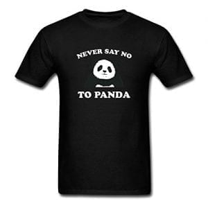 Spreadshirt-Mens-Never-Say-No-To-Panda-T-Shirt-black-XL-0