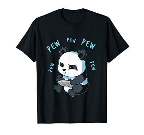 Cute Gaming Panda Pew Video Game Computer Player T-Shirt | Panda Things