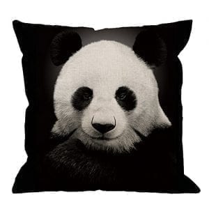 KQ_ Square Funny Panda Print Throw Pillow Case Cushion Cover Home Sofa Bed Decor